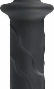 Flash-uitverkoop ? Black Velvets Dubbele Anaal Dildo Van Siliconen Met Plug Licht Flexibel Voor Een Complete Anale Beleving 22.8 Cm Zwart ?