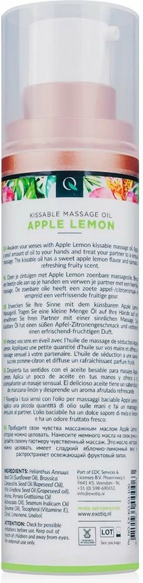 Flash-uitverkoop ? Exotiq Massageolie Apple Lemon – Massageolie Voor Een Ontspannende Massage Met Appel- En Citroengeur – Zijdezacht En Verzorgende Werking – 100 Ml ? 9 Flash-uitverkoop ? Exotiq Massageolie Apple Lemon – Massageolie Voor Een Ontspannende Massage Met Appel- En Citroengeur – Zijdezacht En Verzorgende Werking – 100 Ml ? - Afbeelding 9