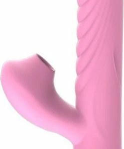 Groothandel ? TipsToys Nieuwe Dildo's Vibrator Anny X3 Verwarming Zuig Lik - Clitoris Vrouwen SexToys Roze ?