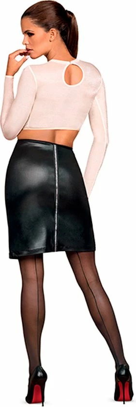 Promo ? Obsessive Bossy Top En Faux Leder Rok 2-Delige Set ? 2 Promo ? Obsessive Bossy Top En Faux Leder Rok 2-Delige Set ? - Afbeelding 2
