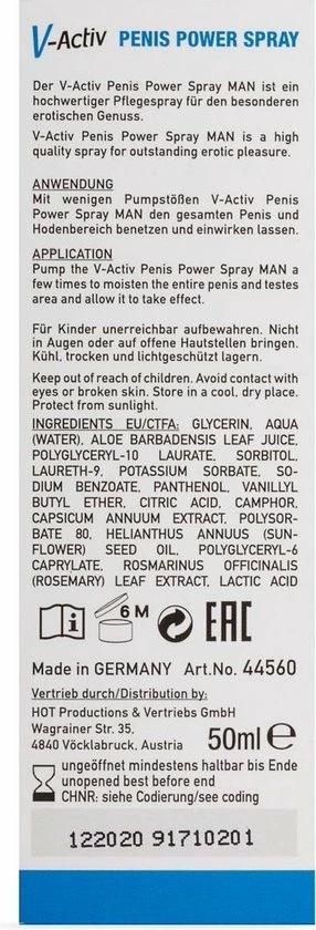 Flash-uitverkoop ? Hot-Hot V-Activ Penis Power Spray 50 M-Creams&lotions&sprays ? 3 Flash-uitverkoop ? Hot-Hot V-Activ Penis Power Spray 50 M-Creams&lotions&sprays ? - Afbeelding 3