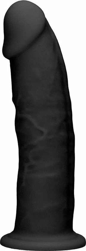 Uitgang ? RealRock Silicone Dildo Without Balls - Black - 15,3 Cm ? 4 Uitgang ? RealRock Silicone Dildo Without Balls - Black - 15,3 Cm ? - Afbeelding 4