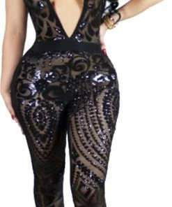 Aanbiedingen ? Voordeelspeeltjes Sexy Bodycon Jumpsuit Elegance Black - Mooi Design - Hoogwaardige Kwaliteit - See True - Sexspelletjes Voor Mannen En Vrouwen - Spandex - Spannend Voor Koppels - Met Figuurtjes - Erotische Kleding - Lingerie Erotisch - Lingerie Body Sexy - Erotiek ?