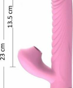 Groothandel ? TipsToys Nieuwe Dildo's Vibrator Anny X3 Verwarming Zuig Lik - Clitoris Vrouwen SexToys Roze ? -Zyba Shop 319x840 3