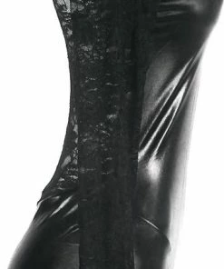 Promo ? Sexy Lingerie Lederen Jurkje Met Kanten Mouwen - Bijpassende String - Maat 52/54 ? -Zyba Shop 362x840 5