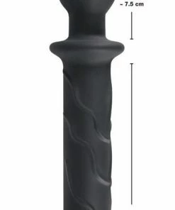 Flash-uitverkoop ? Black Velvets Dubbele Anaal Dildo Van Siliconen Met Plug Licht Flexibel Voor Een Complete Anale Beleving 22.8 Cm Zwart ? -Zyba Shop 380x840