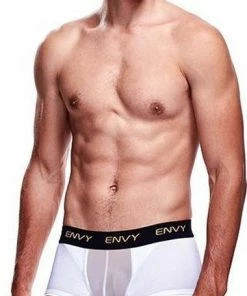 Top 10 ? Envy Transparante Mesh Herenshort - Wit ❤️