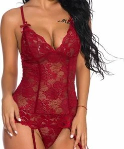 Goedkoop ? Only ? Women Fashion Only ? Women - Lingerie - Jarretelsetje Met Kousen - Sexy Lingerie Setje Erotiek - Cadeau - Lingerie Erotisch - Lingerie Setje Vrouwen - XL 42/46 ? -Zyba Shop 395x840 6