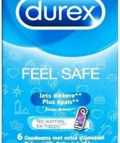 Uitgang ? Durex Feel Safe Condooms - 6 Stuks ? -Zyba Shop 403x840