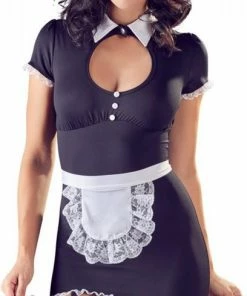 Coupon ? Cottelli Collection Sexy Dienstmeisje Kostuum Met Jarretels ?