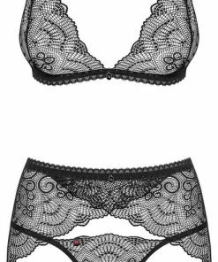 Beste Pirce ? Obsessive Firella 3-Delige Jarretel Set - Zwart ? -Zyba Shop 411x840 4