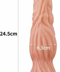 Aanbiedingen ? Lovetoy Realistische XXL Dildo Met Aderen 24 Cm - Lichte/donkere Huidskleur ? -Zyba Shop 412x840 7