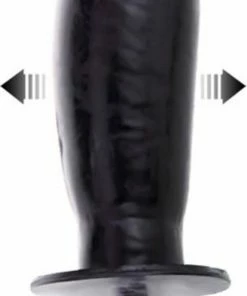 Uitgang ❤️ Baile Bigger Joy - Opblaasbare Dildo - Snelventiel Leeglopen - 16cm - Zwart ⌛ -Zyba Shop 413x840 8