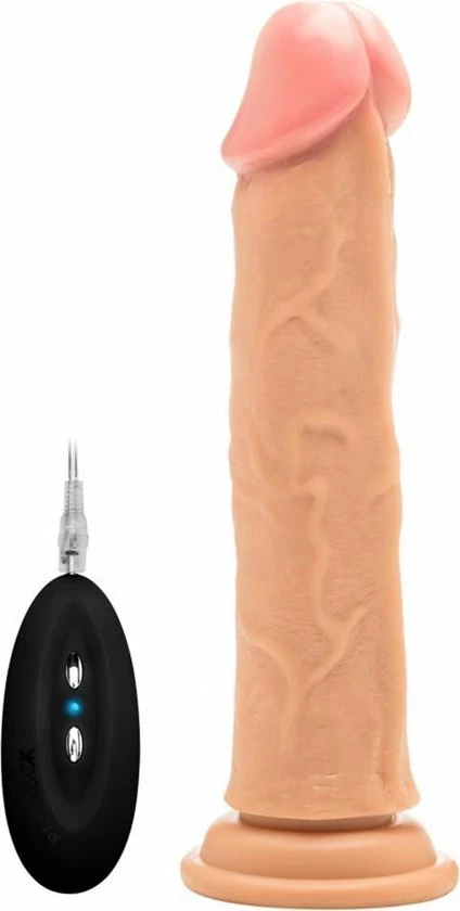 Gloednieuw ? Realrock – Vibrerend Realistische Dildo Geaderd Met Vibratie En Afstandsbediening 23 Cm - Beigeig ? 1 Gloednieuw ? Realrock – Vibrerend Realistische Dildo Geaderd Met Vibratie En Afstandsbediening 23 Cm - Beigeig ?
