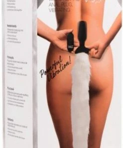 Nieuw ? Tailz Vibrerende Anaal Plug Met Vossenstaart - Wit ? -Zyba Shop 425x840 2