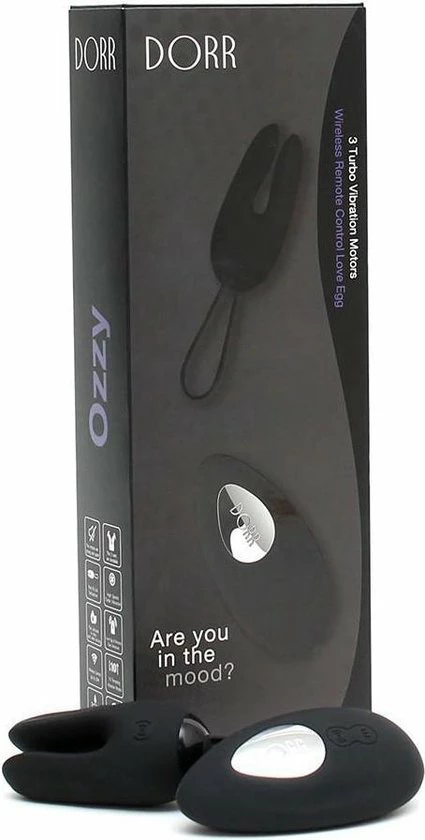 Promo ? Dorr Rabbit Vibrerend Eitje + Opleg Vibrator OZZY - Zwart ? 2 Promo ? Dorr Rabbit Vibrerend Eitje + Opleg Vibrator OZZY - Zwart ? - Afbeelding 2