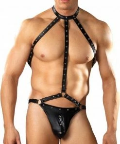 Flash-uitverkoop ⌛ Male Power,Male Power - Fetish Gladiator - Black - Maat L/XL - Lingerie For Him - Black - Discreet Verpakt En Bezorgd ? -Zyba Shop 430x840 8