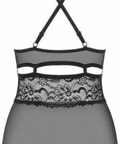 Top 10 ? Obsessive Teddy Open Kruis - Erotische Body - Maat XXL - Zwart ? -Zyba Shop 433x840 1