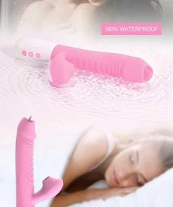 Groothandel ? TipsToys Nieuwe Dildo's Vibrator Anny X3 Verwarming Zuig Lik - Clitoris Vrouwen SexToys Roze ? -Zyba Shop 445x840 1
