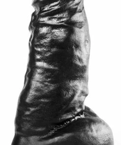 Promo ✨ Dark Crystal XXL Dildo Met Zuignap 25,5 X 7,5 Cm - Zwart ✔️