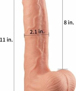 Kopen ? Lovetoy Dual Silicone Dildo 11″ Met Ballen Zeer Realistisch Dildo In Het Beige ? -Zyba Shop 462x840 4