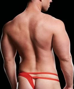 Beste Verkoop ? Envy Low-Rise Thong Cut-Out Jockstrap (Rood) - M/L ?