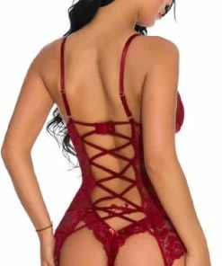 Goedkoop ? Only ? Women Fashion Only ? Women - Lingerie - Jarretelsetje Met Kousen - Sexy Lingerie Setje Erotiek - Cadeau - Lingerie Erotisch - Lingerie Setje Vrouwen - XL 42/46 ? -Zyba Shop 476x840 2