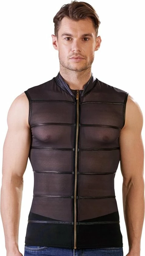 Gloednieuw ❤️ NEK Doorschijnend ? Shirt Met Wetlook Strepen ? 2 Gloednieuw ❤️ NEK Doorschijnend ? Shirt Met Wetlook Strepen ? - Afbeelding 2