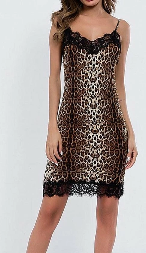 Korting ? Merkloos Sexy Luipaard Print Nachtjurkje Met Zwart Kant | Maat 42 | Sexy Dames Lingerie ? 8 Korting ? Merkloos Sexy Luipaard Print Nachtjurkje Met Zwart Kant | Maat 42 | Sexy Dames Lingerie ? - Afbeelding 8