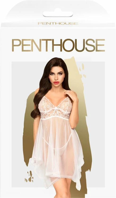 Beste deal ✨ Penthouse Lingerie Naughty Doll - Erotische Babydoll - Maat M/L - Wit ? 9 Beste deal ✨ Penthouse Lingerie Naughty Doll - Erotische Babydoll - Maat M/L - Wit ? - Afbeelding 9
