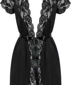 Nieuw ⭐ Obsessive Kimono & String - Erotische Kimono - Maat L/XL - Zwart ? -Zyba Shop 492x840 2