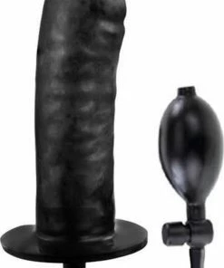 Uitgang ❤️ Baile Bigger Joy - Opblaasbare Dildo - Snelventiel Leeglopen - 16cm - Zwart ⌛ -Zyba Shop 492x840 5
