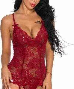 Goedkoop ? Only ? Women Fashion Only ? Women - Lingerie - Jarretelsetje Met Kousen - Sexy Lingerie Setje Erotiek - Cadeau - Lingerie Erotisch - Lingerie Setje Vrouwen - XL 42/46 ? -Zyba Shop 492x840 7