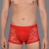 Beste Verkoop ✔️ Lucky Day ? Socks Verjaardag Cadeau – BOXER SHORT - Kant Boxershort – Sexy Mannen Boxershort – Heren Rode Kanten Boxer Short - Leuke Boxer Short – Kanten Ondergoed Mannen - Mannen Cadeautjes - Luckyday Short – Onderbroek Heren - Short Waar Je Happy Van Wordt - Maat XL ?