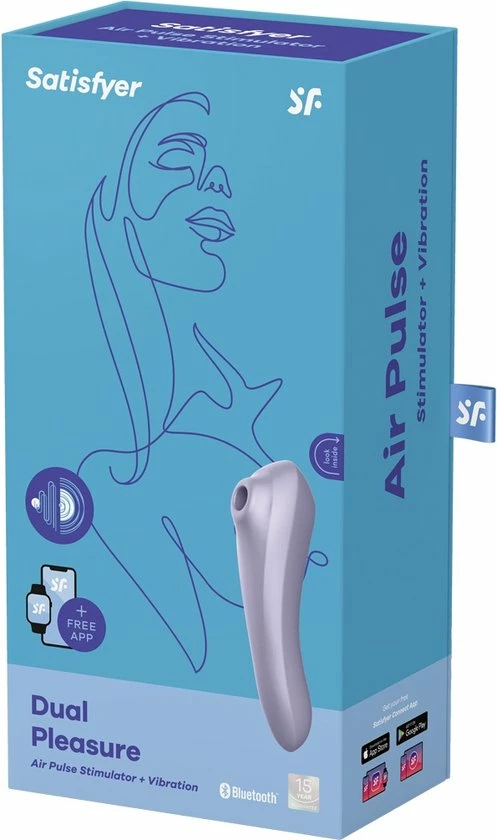 Hete verkoop ? Satisfyer - Dual Pleasure Air Pulse Vibrator Mauve ? 14 Hete verkoop ? Satisfyer - Dual Pleasure Air Pulse Vibrator Mauve ? - Afbeelding 14