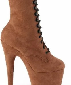 Aanbiedingen ✔️ Pleaser Plateau Laarzen, Paaldans Schoenen -40 ? Shoes- ADORE-1020FS US 10 Bruin ? -Zyba Shop 497x840 2