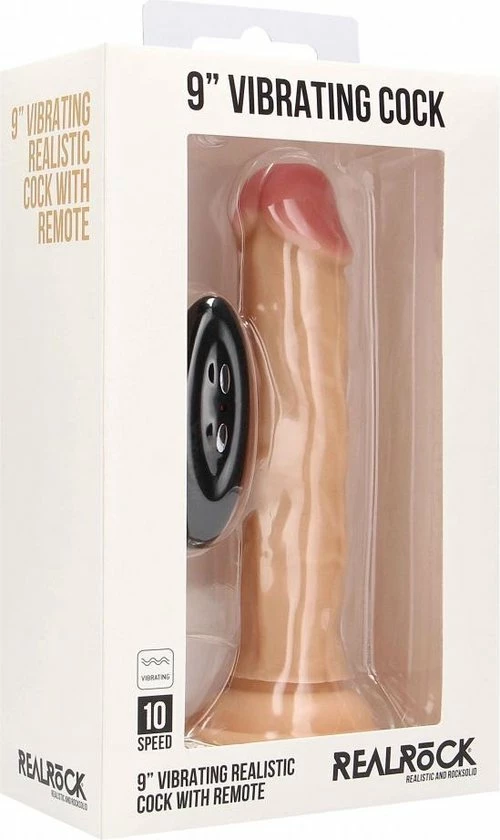 Gloednieuw ? Realrock – Vibrerend Realistische Dildo Geaderd Met Vibratie En Afstandsbediening 23 Cm - Beigeig ? 3 Gloednieuw ? Realrock – Vibrerend Realistische Dildo Geaderd Met Vibratie En Afstandsbediening 23 Cm - Beigeig ? - Afbeelding 3