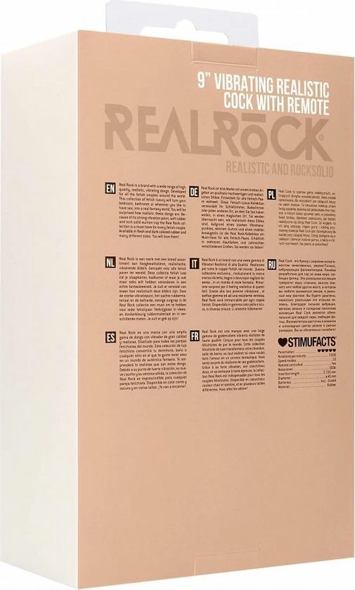 Gloednieuw ? Realrock – Vibrerend Realistische Dildo Geaderd Met Vibratie En Afstandsbediening 23 Cm - Beigeig ? 4 Gloednieuw ? Realrock – Vibrerend Realistische Dildo Geaderd Met Vibratie En Afstandsbediening 23 Cm - Beigeig ? - Afbeelding 4