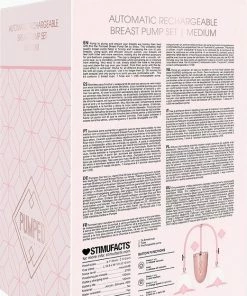 Nieuw ? Shots - Pumped Automatic Rechargeable Breast Pump Set - Medium - Pink ? -Zyba Shop 521x840