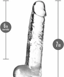 Uitgang ? Blush Dildo Love Toy Naturally Yours 7" Crystalline Dildo Diamond Transparant ? -Zyba Shop 523x840 2