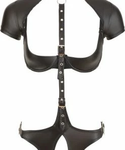 Beste recensies van ? Cottelli Collection Kunstlederen Body Met Open Kruis En Borsten Voor Fetish Feest Of Spannende Date Maat XL Zwart ? -Zyba Shop 536x840
