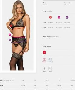 Beste Pirce ? Obsessive Firella 3-Delige Jarretel Set - Zwart ? -Zyba Shop 538x840 1