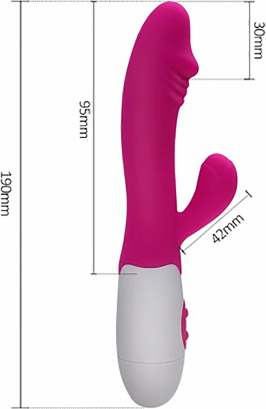 Beste deal ? Vibrator Dildo Met Vaginale Stimulatie Op Batterijen 2 Motoren En 10 Standen / Fluisterstil <50dB / HaverCo ? 5 Beste deal ? Vibrator Dildo Met Vaginale Stimulatie Op Batterijen 2 Motoren En 10 Standen / Fluisterstil <50dB / HaverCo ? - Afbeelding 5
