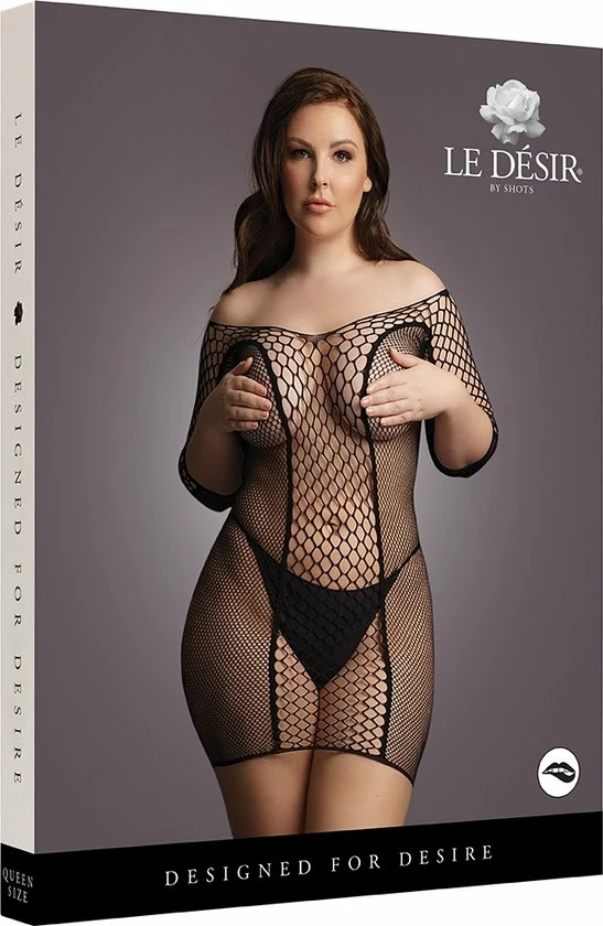 Promo ? Le D?sir Le Desir Duo Netmouwen Mini Jurk One Size Plus Size ? 3 Promo ? Le D?sir Le Desir Duo Netmouwen Mini Jurk One Size Plus Size ? - Afbeelding 3