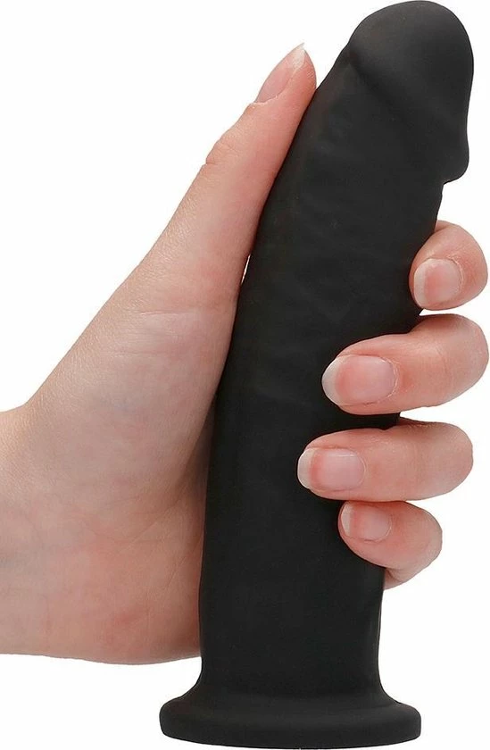 Uitgang ? RealRock Silicone Dildo Without Balls - Black - 15,3 Cm ? 10 Uitgang ? RealRock Silicone Dildo Without Balls - Black - 15,3 Cm ? - Afbeelding 10