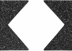 Uitgang ? Bijoux Indiscrets Flash Cross Tepelstickers - Zwart ?