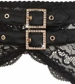 Hete verkoop ❤️ Cottelli Plus Size – Kanten Erotische Jarretel Lingerie Set Met Choker Halternek En Stijlvolle Riemen Open Cups En String – Maat 90E/XL – Zwart ? -Zyba Shop 550x277 3