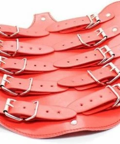Goedkoop ? Banoch | Collar Bondage Body Harness Red/6 - Rood Pu Leer Vrouwen Harnas - Bdsm ? -Zyba Shop 550x303 1