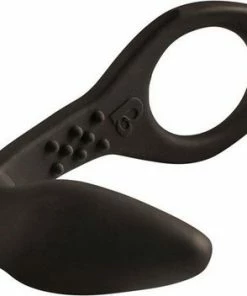 Coupon ✨ Rocks Off Siliconen Anaal Vibrator Met Dubbele Flexibele Ringen Voor Optimaal Genot Zwart ⌛