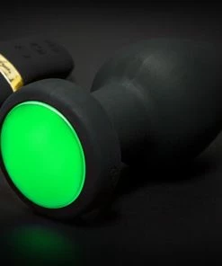 Goedkoopste ? Lang Loys Grote Vibrerende Buttplug Met Remote Control En Gekleurde LED Verlichting ? -Zyba Shop 550x360 1